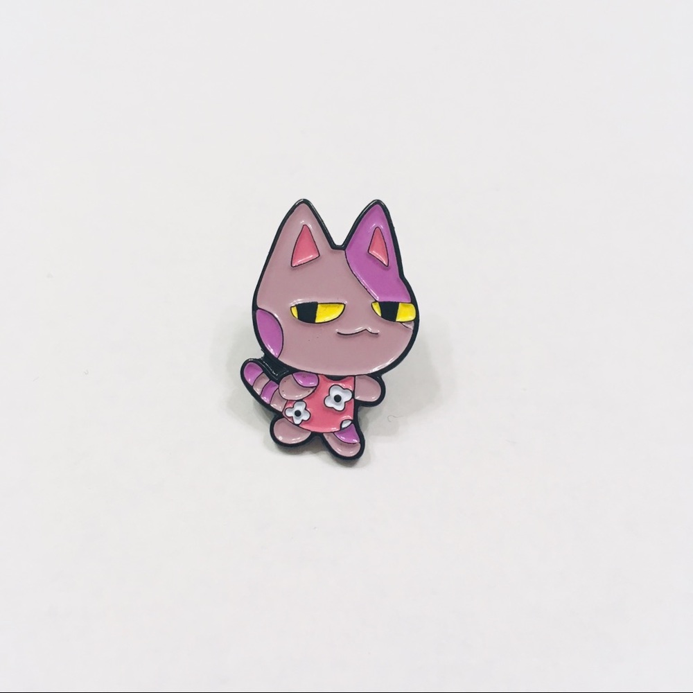 Animal Crossing Bob Cat Enamel Pin Brooch